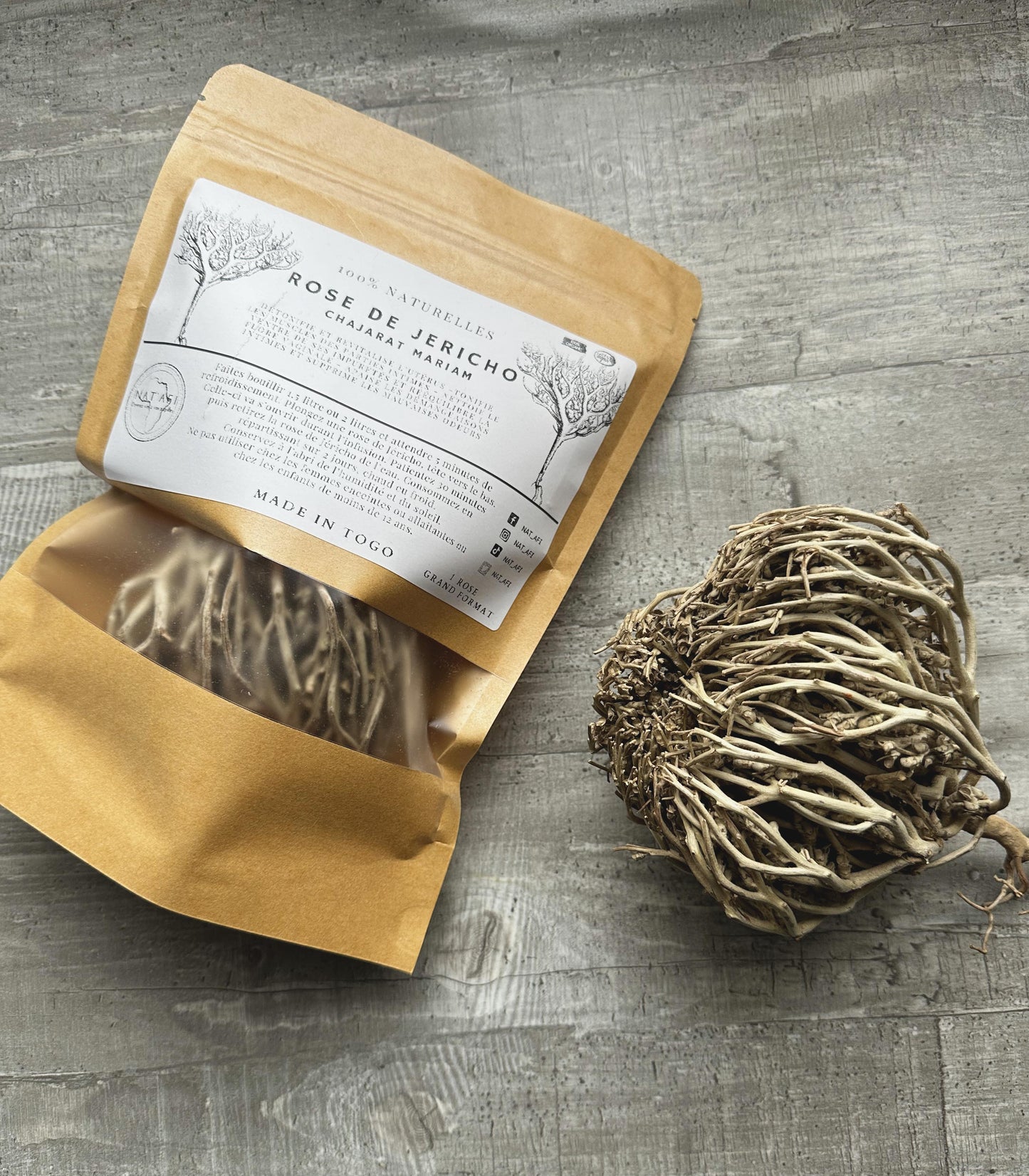 🌹 Rose de Jéricho - Chajarat Mariam : Un Trésor Naturel Africain 🌿